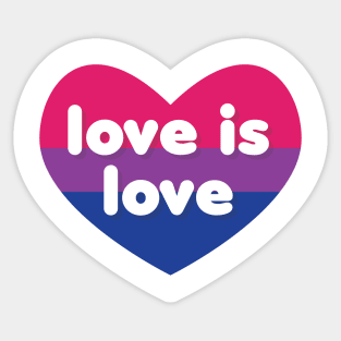 Love is love [Bisexual] Sticker